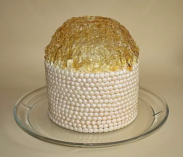 апельсиновый торт с карамельной шапкой