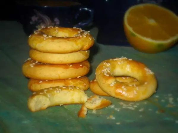 кулурья κουλούρα греческое пасхальное апельсиновое печенье