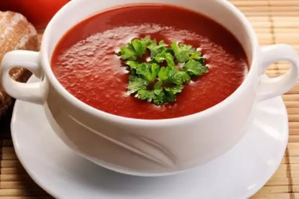 томатный крем суп с курицей и перцем чили