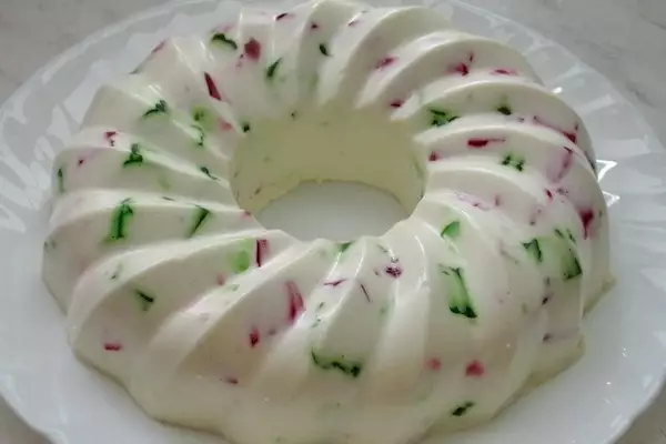 десерт осколки счастья с разноцветным желе