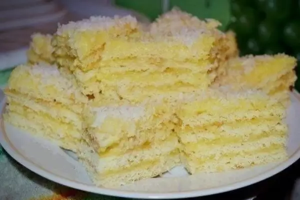 творожный торт рафаэлло с молочным кремом