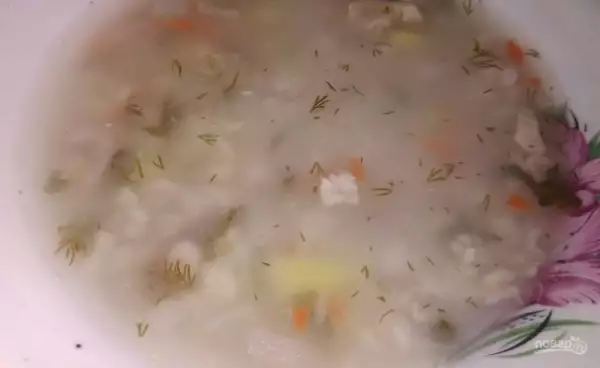 диетический суп с овсянкой на бульоне из птицы