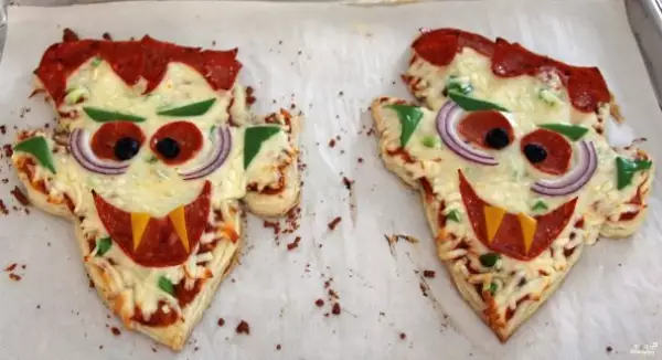 пицца дракула на хэллоуин