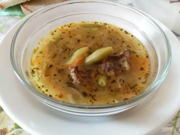 овощной суп с льняными клёцками