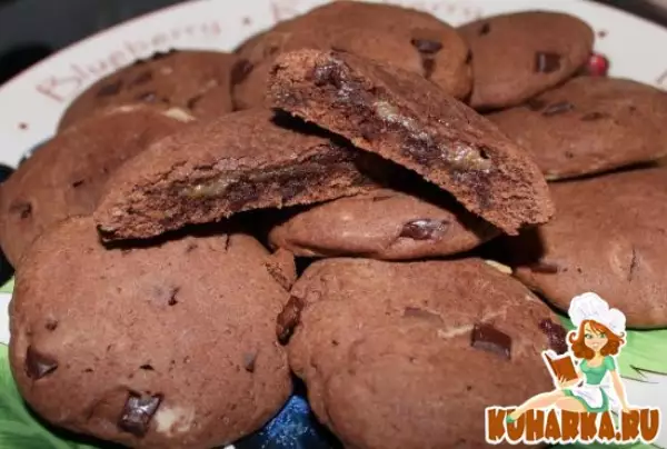 мягкие шоколадные печенья с карамелью soft baked chocolate caramel cookies