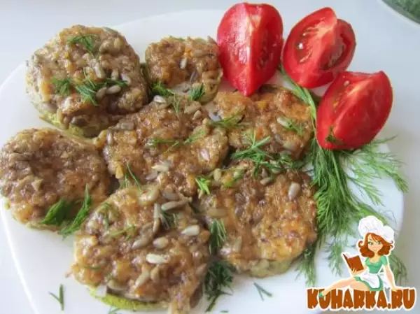 кабачки под ореховой шубкой