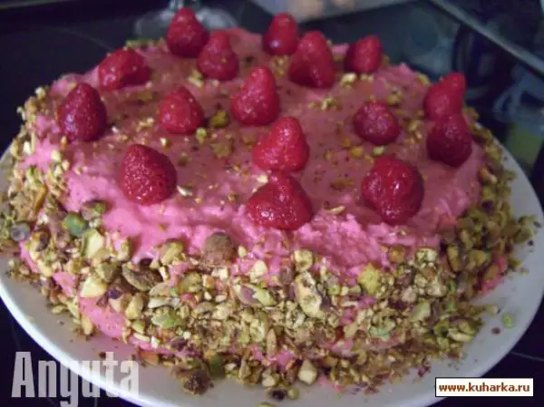 клубничный торт с фисташками cupula de fresa con pistachos