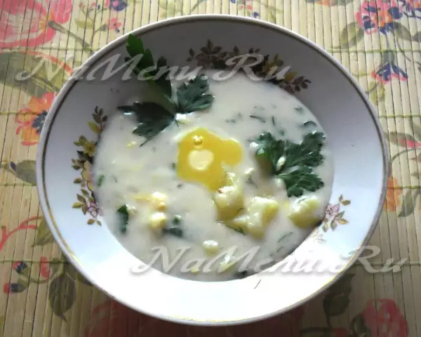 картофельный суп пюре по чешски в микроволновке