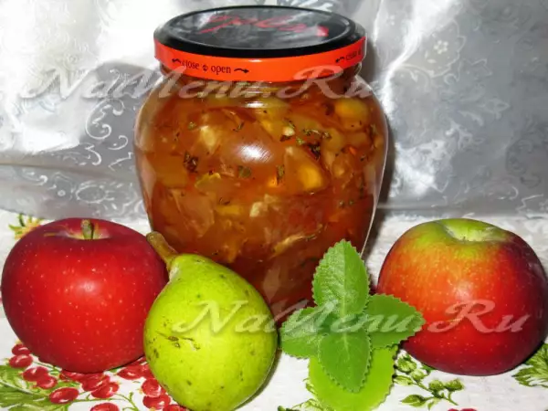 яблочно грушевое варенье с мятой в мультиварке philips hd3039