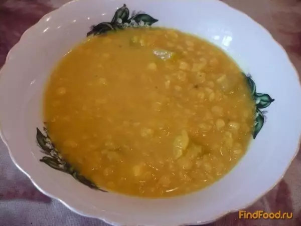 постный суп гороховый с чечевицей и кабачком
