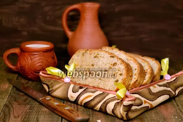 хлеб с сыром чеддер и вяленым сладким перцем