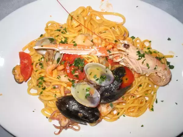Фото спагетти с морепродуктами
