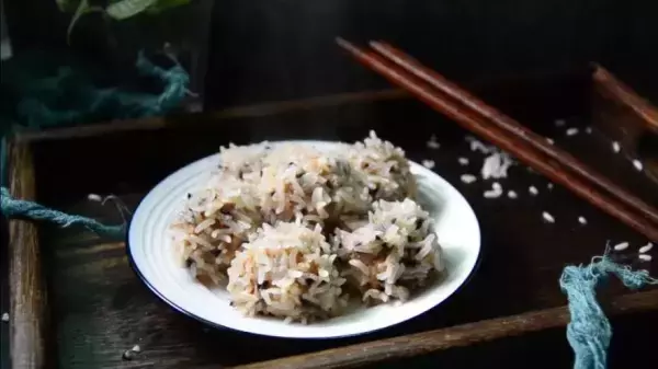 Черный рис - Домино фото блюда