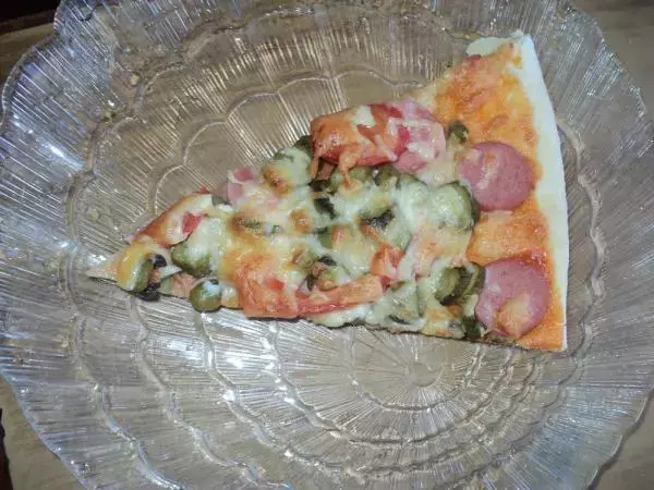Пицца из пресного теста фото блюда